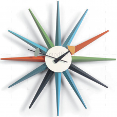 Sunburst Wall Clock Multi Colour