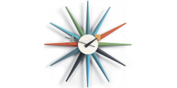 Sunburst Wall Clock Multi Colour