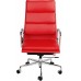Office Chair High Back Soft Pad Red Leather