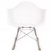 Rocking RAR Arm Chair White