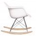 Rocking RAR Arm Chair White