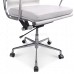 Office Chair High Back Soft Pad White Leather