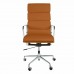 Office Chair High Back Soft Pad COGNAC BROWN Leather