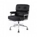 Office Lobby Black Leather Executive Chair