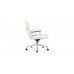 Office Lobby WHITE Leather Executive Chair