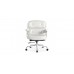 Office Lobby WHITE Leather Executive Chair