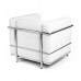 LC2 Armchair 1 Seater white Leather