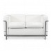 LC2 Sofa 2 Seater white Leather