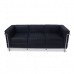 LC2 Sofa 3 Seater Black Leather