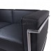 LC2 Sofa 3 Seater Black Leather