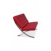 Barcelona Inspired Chair Red Leather