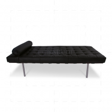 Barcelona Inspired Day Bed Black Leather