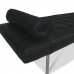 Barcelona Inspired Day Bed Black Leather